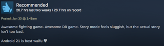Illustration for article titled Dragon Ball FighterZ, As Told By Steam Reviews